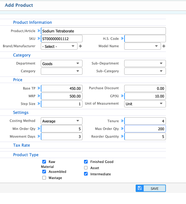 Add Product